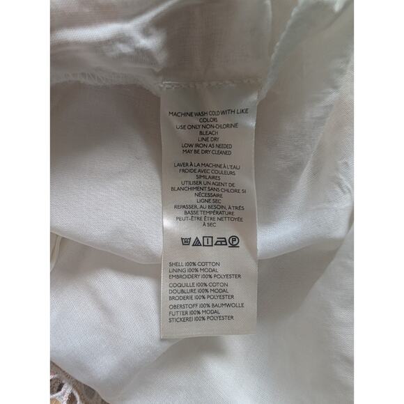 NWT Anthropologie Puff-Sleeve Eyelet Midi Dress Size MP Petites Yellow #7C457 - Picture 9 of 10